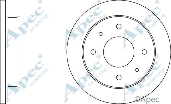 APEC BRAKING stabdžių diskas DSK306